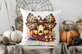 Haunted House & Bat Halloween Decor Pillow Cover for Axyaa - Sofa Bedroom Car Decor