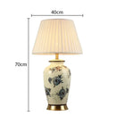 Axyaa Ceramic Desk Lamp: Luxury Classical Table Light for Bedroom, Living Room & Home Décor