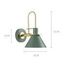 Axyaa Industrial Iron Wall Lamp for Bedroom Living Room, Nordic Design, E27 Fixture