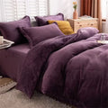 Axyaa Winter Warm Flannel Duvet Cover - Double King Queen Twin Bedding Comforter Case
