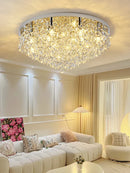 Axyaa Crystal Ceiling Lamp: Modern Minimalist Style for Bedrooms, Studies & Living Rooms