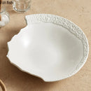 Axyaa Stone Pattern Ceramic Salad Soup Pasta Snack Bowl Set