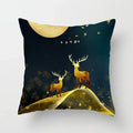 Golden Tree Forest Pillow Case by Axyaa: Car/Home Sofa Bed Decor, 45x45cm Decorative Cushion Cover