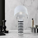 Axyaa Modern Art Iron Ceiling Chandelier Kitchen Bedside Lamp White Black Decor
