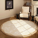 Axyaa Elegant Medieval Round Carpet | Luxury Living Room Bedroom Rug