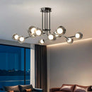 Axyaa Glass Globe LED Pendant Chandelier for Dining Room, Foyer & Art Decor