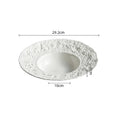 Axyaa Ceramic Dinner Plates & Soup Basin Set for Molecular Cuisine & Home Kitchen Elegance