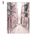 Axyaa Pink Peony Eiffel Tower Wall Art Poster | Sexy Women Decor Canvas Painting