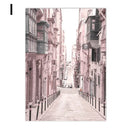 Axyaa Pink Peony Eiffel Tower Wall Art Poster | Sexy Women Decor Canvas Painting