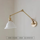 Axyaa Brass Glass Wall Lamp Japanese Retro Luxury Lighting