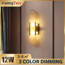 Modern Marble Wall Lamp by Axyaa - Elegant Bedroom Decor Light for Living Room, Restaurant, Hotel