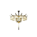 Axyaa Luxury Crystal Chandelier for Modern Chinese Living Room