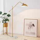 Axyaa Nordic Gold Marble Base Floor Lamp with Adjustable Length LED E27 Fixtures
