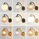 Axyaa Glass Wall Lamp - Nordic Minimalist LED Sconce for Living, Bedroom, Kitchen