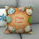 Easter Bunny Eggs Printed Pillow Covers 45x45cm - Axyaa Easter Decorations