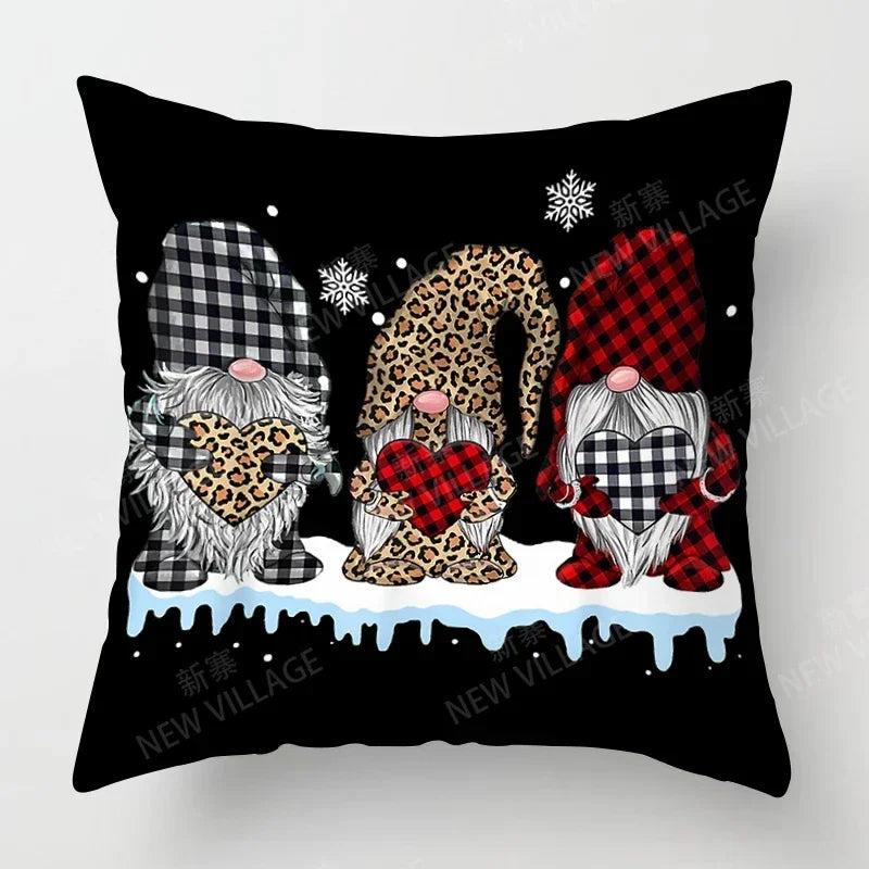 Axyaa Christmas Series Pillowcases 40x40-60x60 Home Decor Customizable for Holiday Celebrations