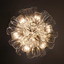 Axyaa Crystal LED Chandelier: Modern Designer Glass Pendant Lights for Dining Living Room