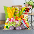 Axyaa Satin Fabric Easter Pillow Case Set for Wedding and Home Decor