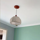 Axyaa Wabi Sabi Fabric Pendant Lamp for Bedroom and Dining Room