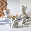 Nordic Ceramic Vases Set for Creative Flower Arrangements by Axyaa