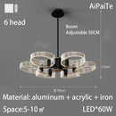 Axyaa Luxury Nordic Chandelier for Modern Living Room, Bedroom, and Restaurant