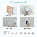 Axyaa 3D Fish Scale Tile Stickers, Matte Finish, 30cm x 30cm - Set of 10