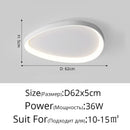 Axyaa Ultra-thin Cream Pebble Ceiling Lamp for Living Room, Bedroom, Study - LED Lighting