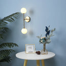 Nordic Glass Ball Gold Wall Sconce by Axyaa