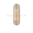 Axyaa Nordic Modern Marble Wall Lamp, Gold/Black Metal LED Sconce for Home Indoor Decor