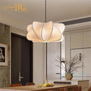 Axyaa Silk Flannel Pendant Chandelier - Wabi Sabi Living Room Ceiling Lamp