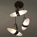 Axyaa Nordic Leather Light: Designer Glass Airship for Dining, Bedroom, Living Room