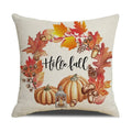 Axyaa Thanksgiving Pumpkin Pillow Cover 45*45cm Home Decor Cotton Linen