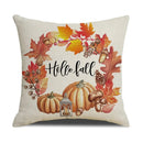 Axyaa Thanksgiving Pumpkin Pillow Cover 45*45cm Home Decor Cotton Linen
