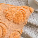 Axyaa Halloween Pumpkin Plush Pillowcase: Simple & Embroidered Cojines Cover