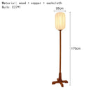 Axyaa Wabi-Sabi Style E27 Cloth Wood Floor Lamp