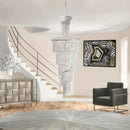 Axyaa Gold Crystal Chandelier for Luxury Home Decor & Living Room