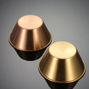 Axyaa Stainless Steel Seasoning Plate Round Salad Ketchup Saucer Dipping Cups