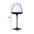 Axyaa High Feet Wine Goblet Set - Elegant Glass Drinkware for Bars & Restaurants