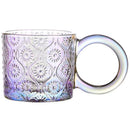 Axyaa Ins Style Big Ears Cup, Round Niche Glasses, Sunflower Coffee Mug