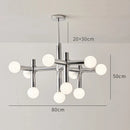 Axyaa Tubular Glass Chandelier Pendant for Kitchen Living Dining Room