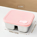 Axyaa Stackable Stainless Steel Lunch Box with Leakproof Lid