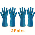 Axyaa Waterproof Fleece-Lined Dishwashing Gloves for Household Cleaning
