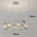 Axyaa Modern Stair Chandelier, Living Room Pendant Lamp, Interior Lighting