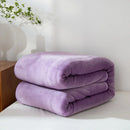 Axyaa Winter Grid Flannel Blanket | Thick Fleece Sofa Cover | Soft & Cozy Bedspread