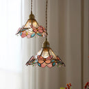 Axyaa Butterfly Glass Copper LED Pendant Lamp for Home Indoor Decor
