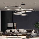 Axyaa LED Ring Pendant Light Chandeliers for Modern Home Decor
