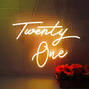 Axyaa LED Neon Sign Indoor Wall Lights Party Decoration Warm White