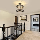 Axyaa Vintage Chandelier Ceiling Light for Farmhouse Living Room & Kitchen