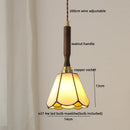 Axyaa Nordic Blue Glass Pendant Lamp for Dining Living Room Bedroom