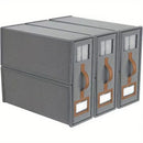 Axyaa Bed Linen Storage Box Set for Bedroom Closet Organization
